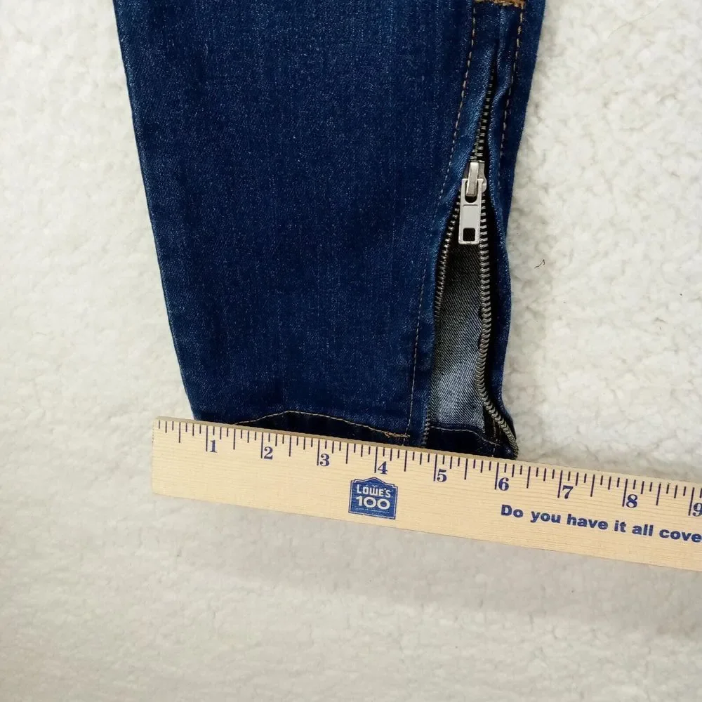Fashion Nova Men‎ Jeans 30x32 Zip Ankles Straight Dark Demin Cotton Blend